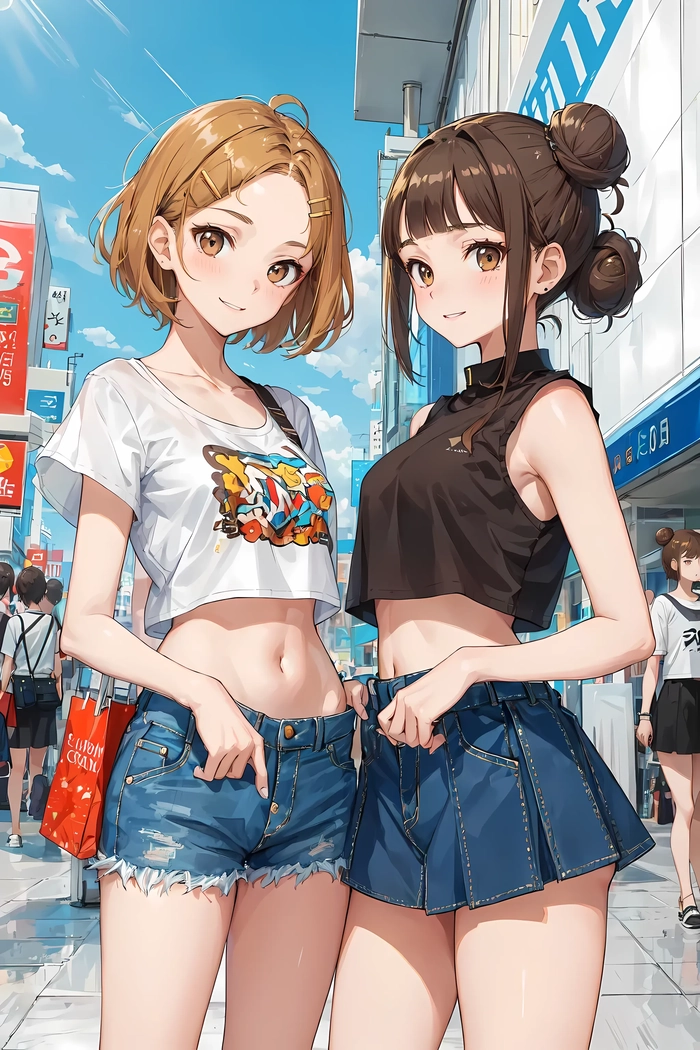 hình ảnh đôi bạn thân nữ cute anime