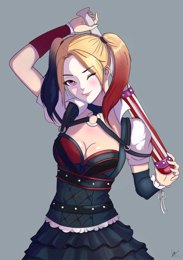 hình ảnh harley quinn anime