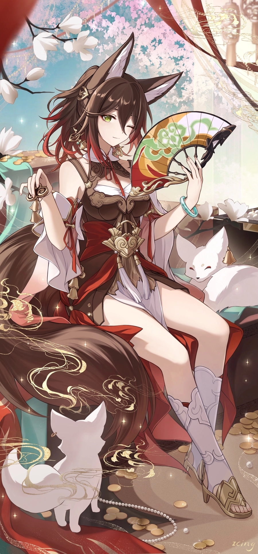 hình ảnh hồ ly 9 đuôi anime