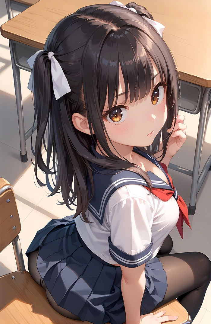 hình anime học sinh cute ngầu