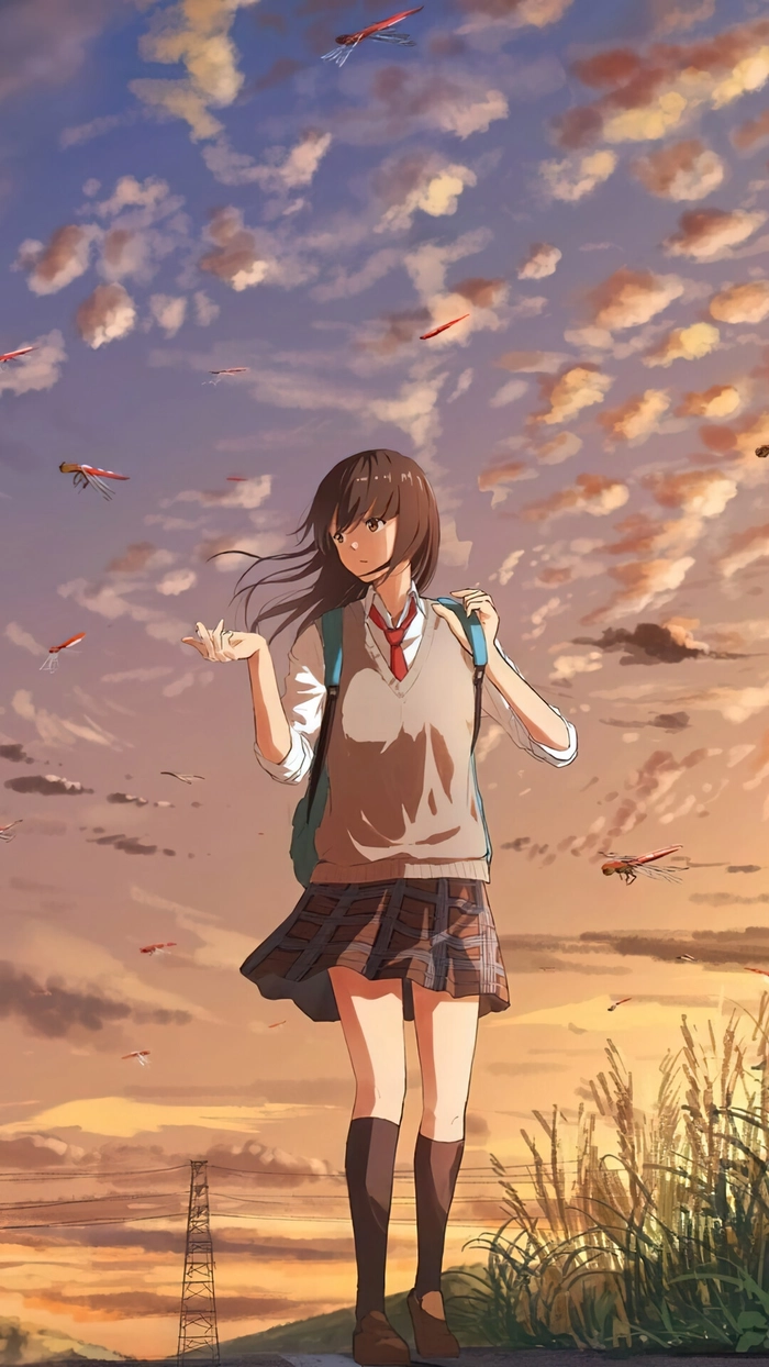 hình anime nữ học sinh dễ thương