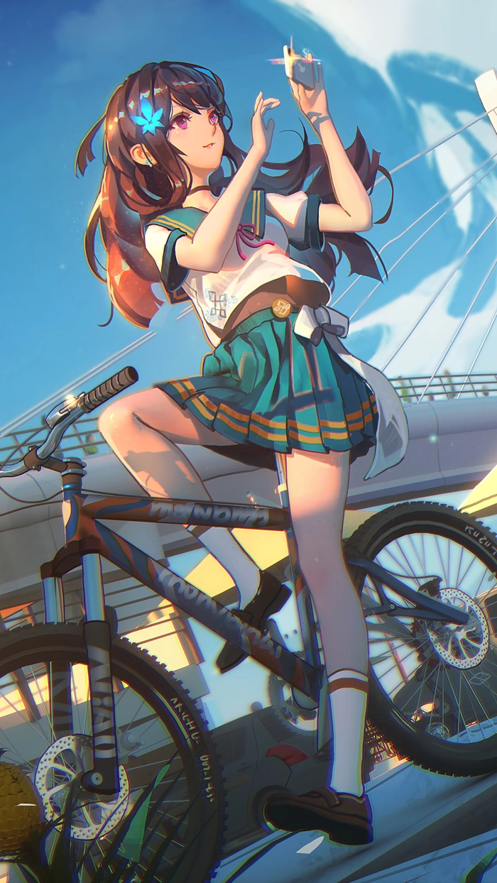 hình anime nữ sinh dễ thương