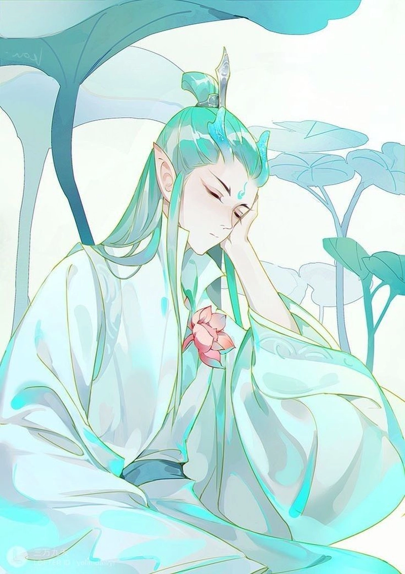 hình nền Ngáo Bính anime ngủ