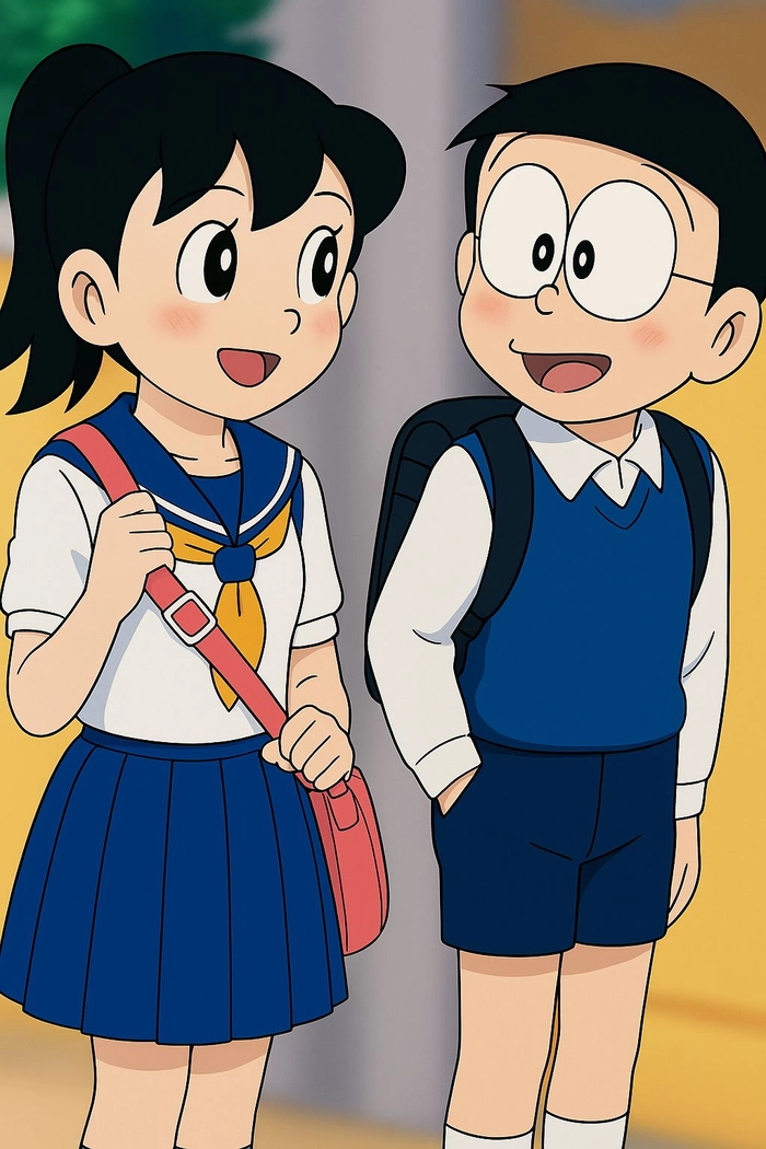 nobita và shizuka anime