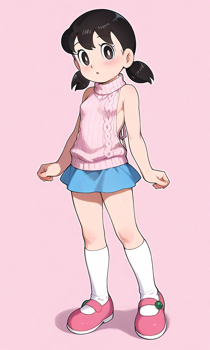 shizuka anime màu hồng