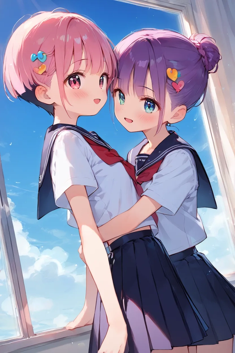 tải hình ảnh cặp đôi anime nữ