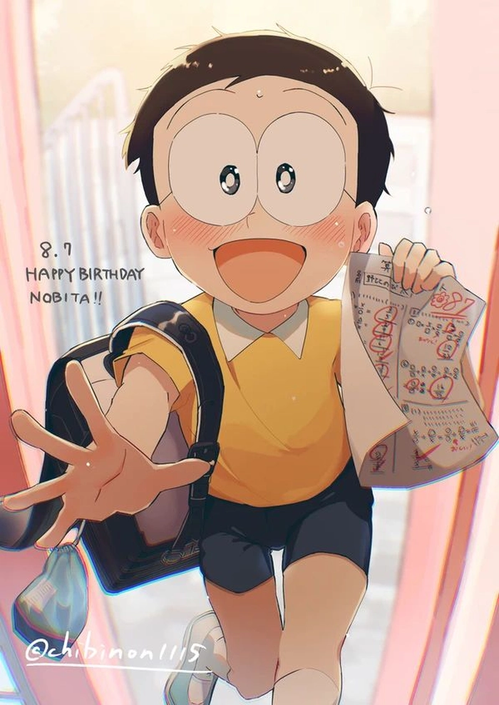 vẽ nobita anime