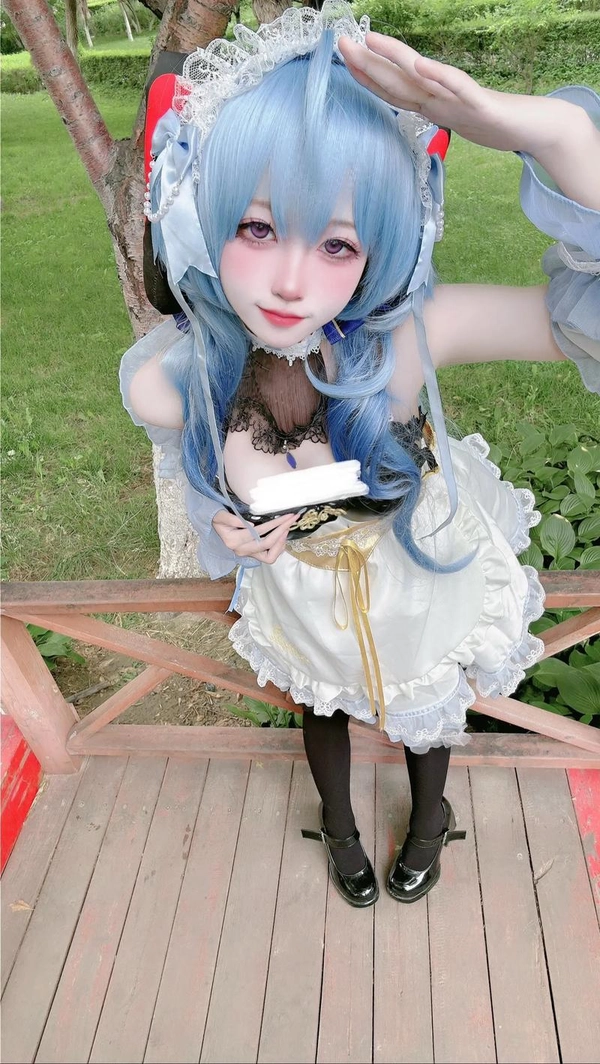 ảnh gái cosplay ganyu đẹp mê hồn