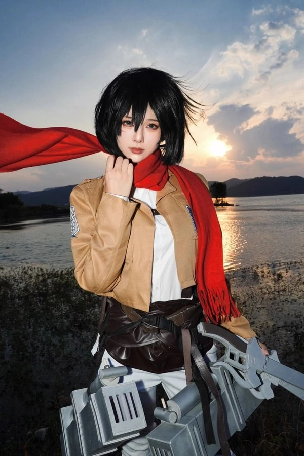 ảnh gái xinh cosplay mikasa ấn tượng