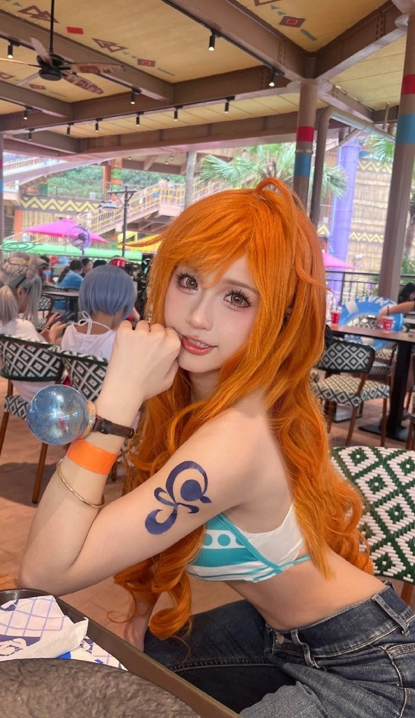 ảnh gái xinh cosplay nami cực đẹp