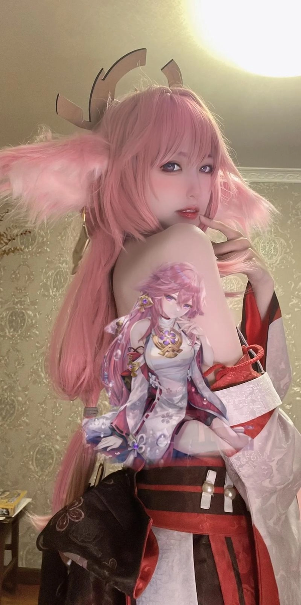 ảnh girl cosplay anime yae miko