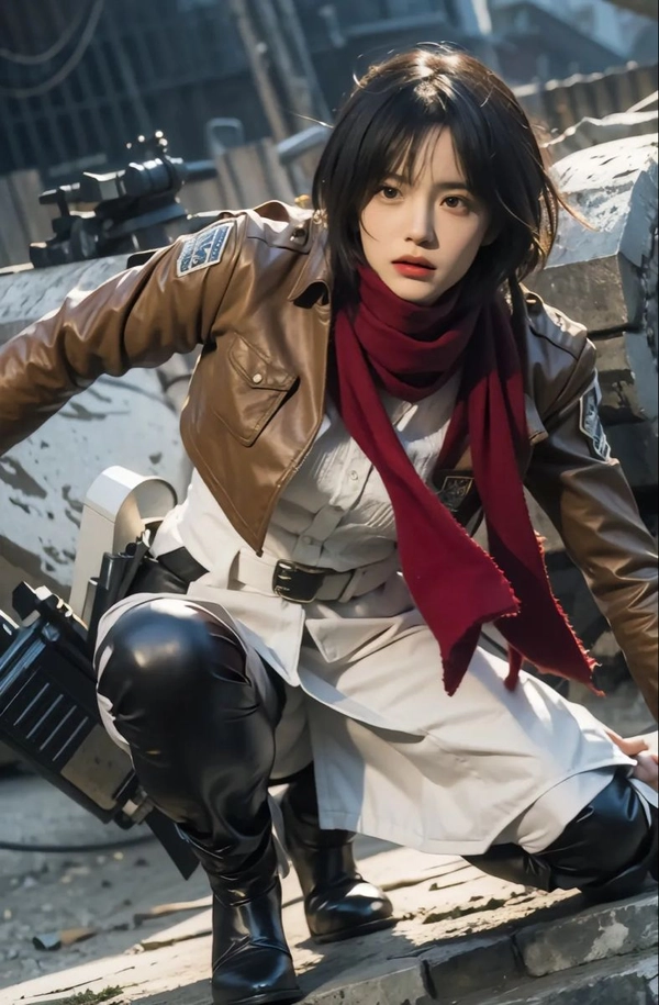 ảnh mikasa cosplay anime