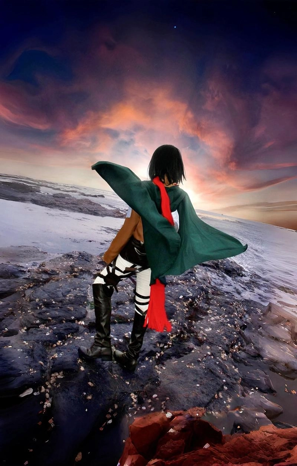 ảnh mikasa cosplay cực chất