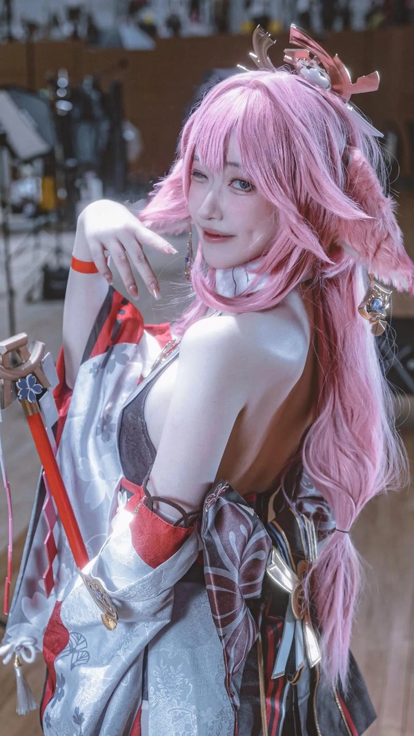 ảnh miko cosplay full hd
