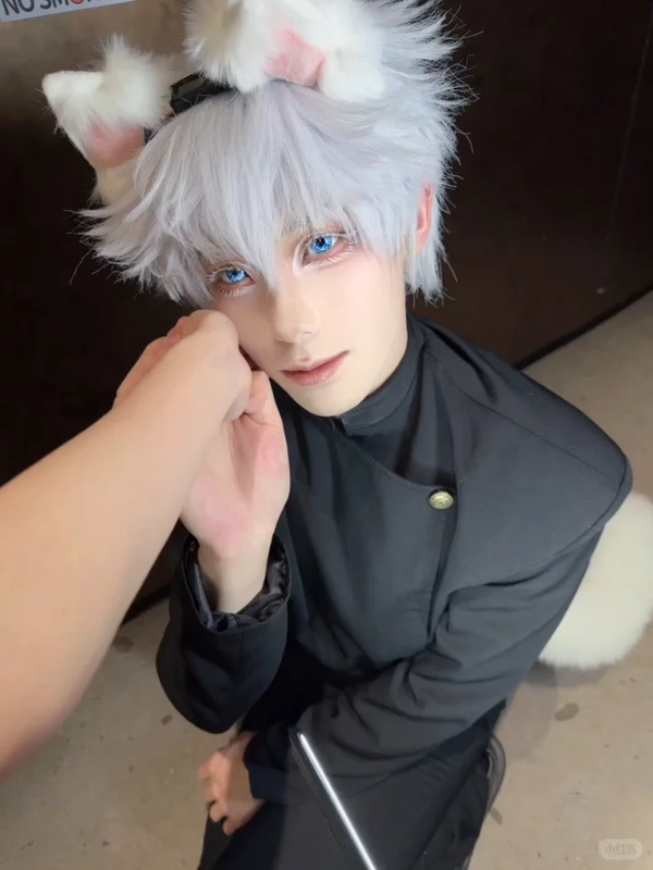 ảnh trai đẹp cosplay gojo dễ thương