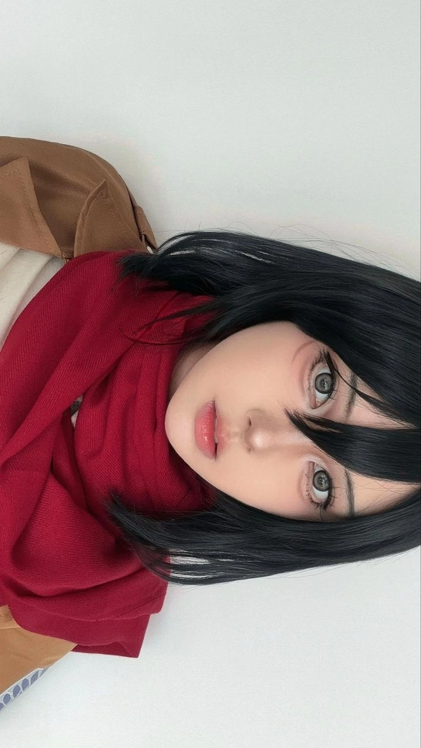 aot mikasa cosplay cute