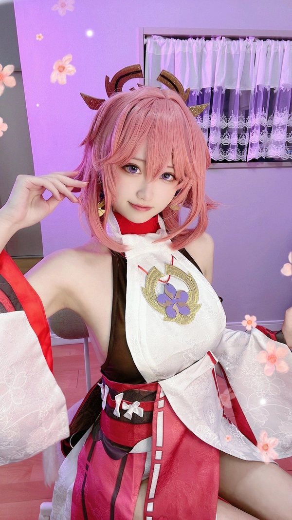 cosplay yae miko bổ mắt cute