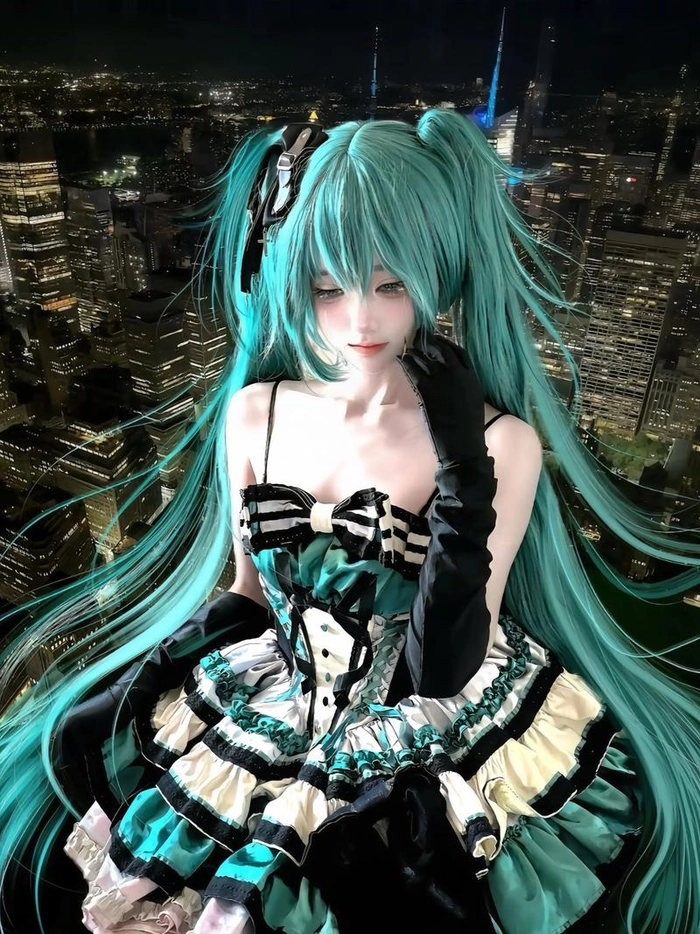 cute hatsune miku cosplay chất