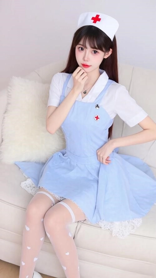 gái xinh cosplay y tá​ dễ thươn
