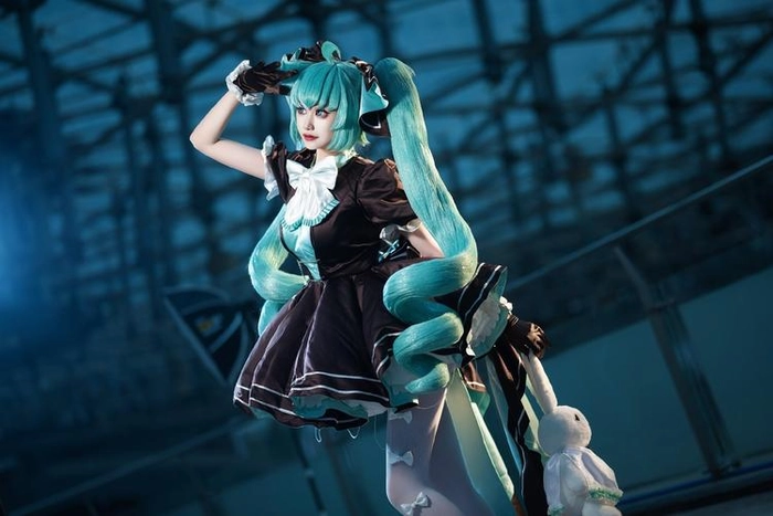 nữ đẹp cosplay hatsune miku
