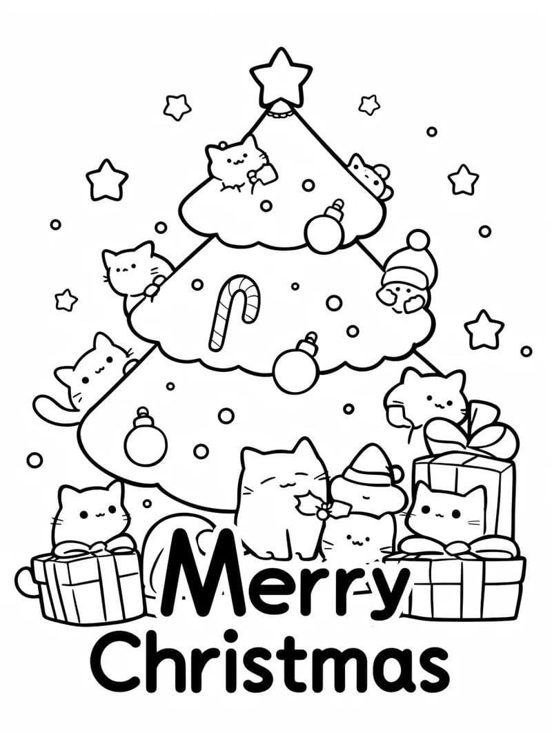 100+ Tranh tô màu cây thông Giáng Sinh cho bé, sáng tạo không giới hạn