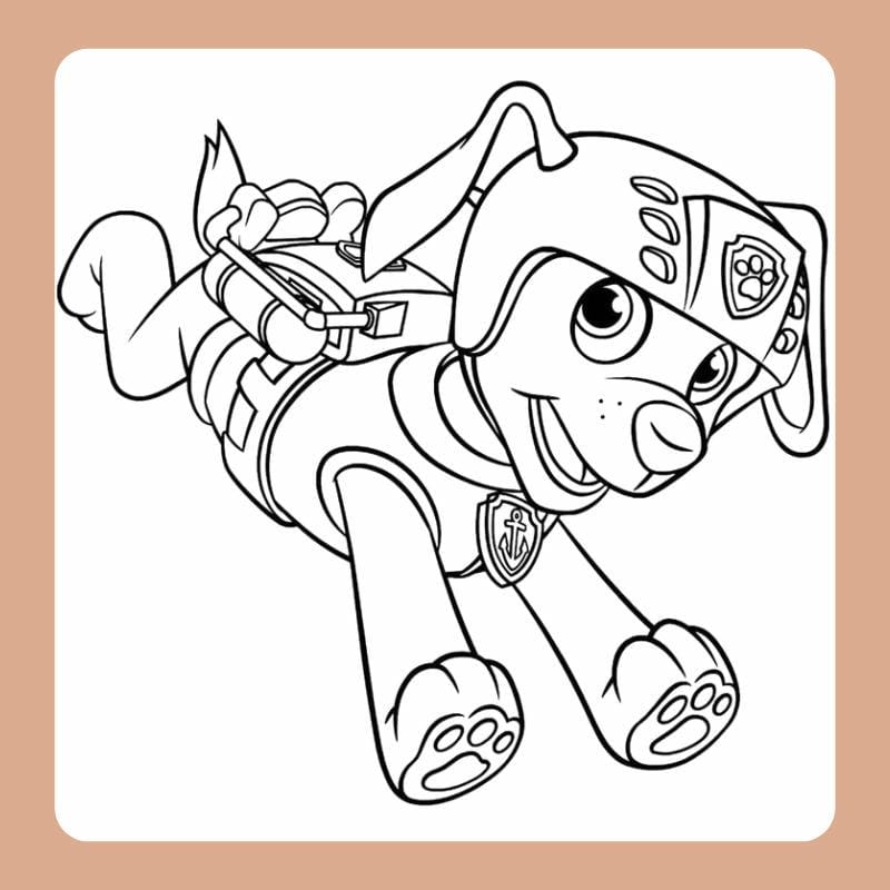 100+ Tranh tô màu chó cứu hộ vui nhộn, giúp bé vừa chơi vừa rèn luyện kỹ năng tay