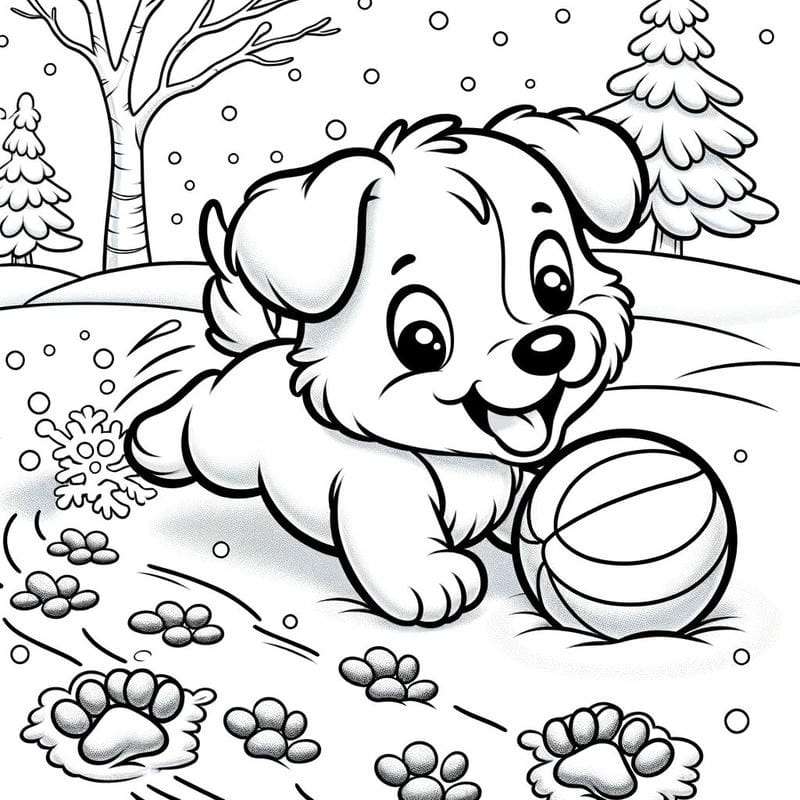 100+ Tranh tô màu con chó đơn giản cho bé tập tô, phù hợp mọi lứa tuổi mầm non