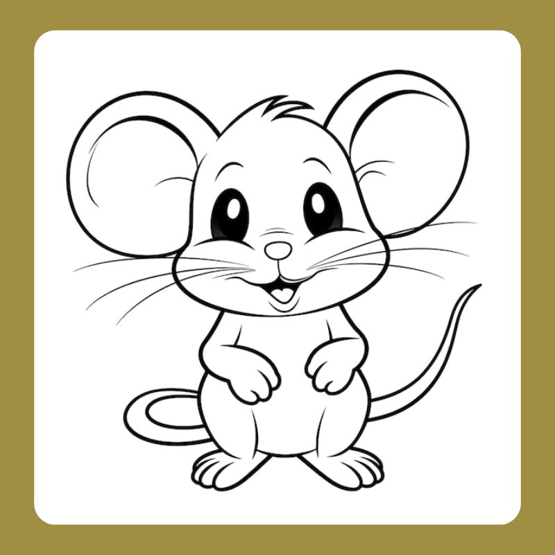 100+ Tranh tô màu con chuột cute cho bé yêu – Tạo hứng thú học tập và sáng tạo