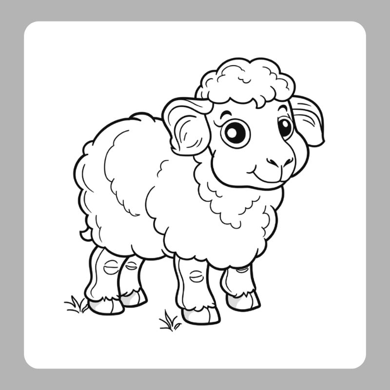 100+ Tranh tô màu con cừu dễ thương cho bé thỏa sức sáng tạo mỗi ngày