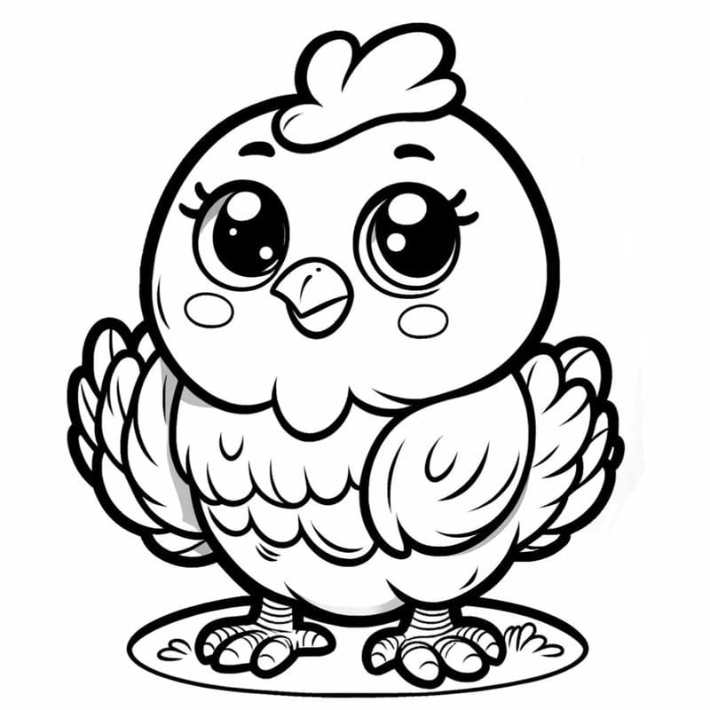 100+ Tranh tô màu con gà đẹp, dễ tô và phù hợp cho mọi lứa tuổi mầm non