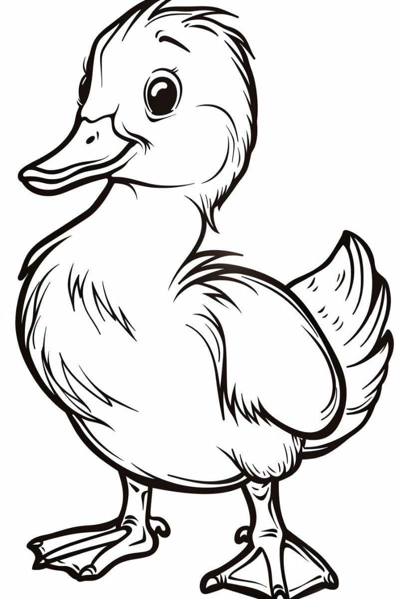 100+ Tranh tô màu con vịt với nhiều mẫu đa dạng phù hợp bé mẫu giáo và tiểu học