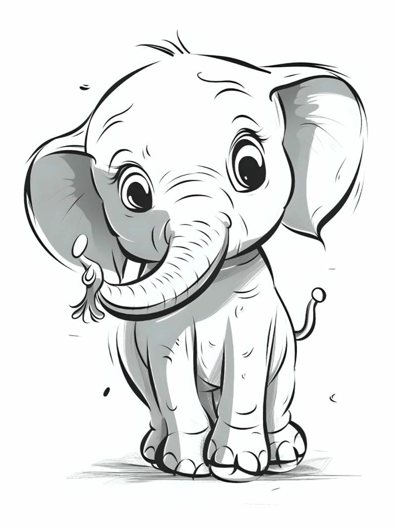 100+ Tranh tô màu con voi đẹp và đơn giản cho bé sáng tạo mỗi ngày