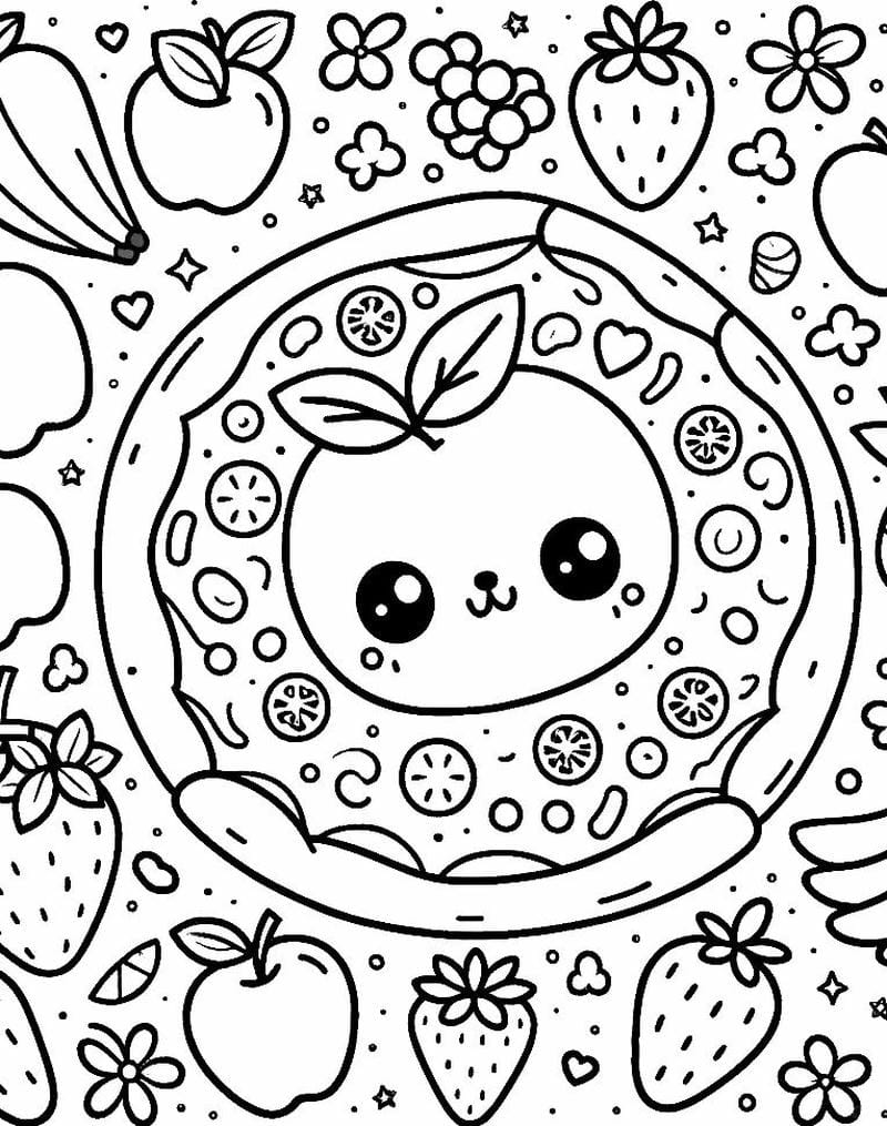 100+ Tranh tô màu đồ ăn đẹp mắt giúp bé phát triển kỹ năng quan sát