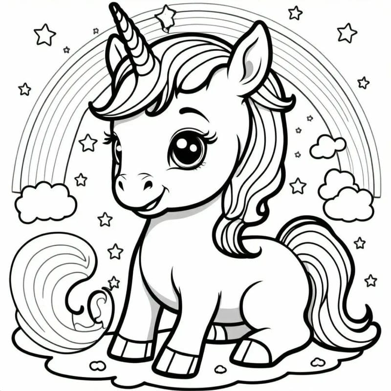 100+ Tranh tô màu Pony đầy màu sắc giúp bé phát triển trí tưởng tượng