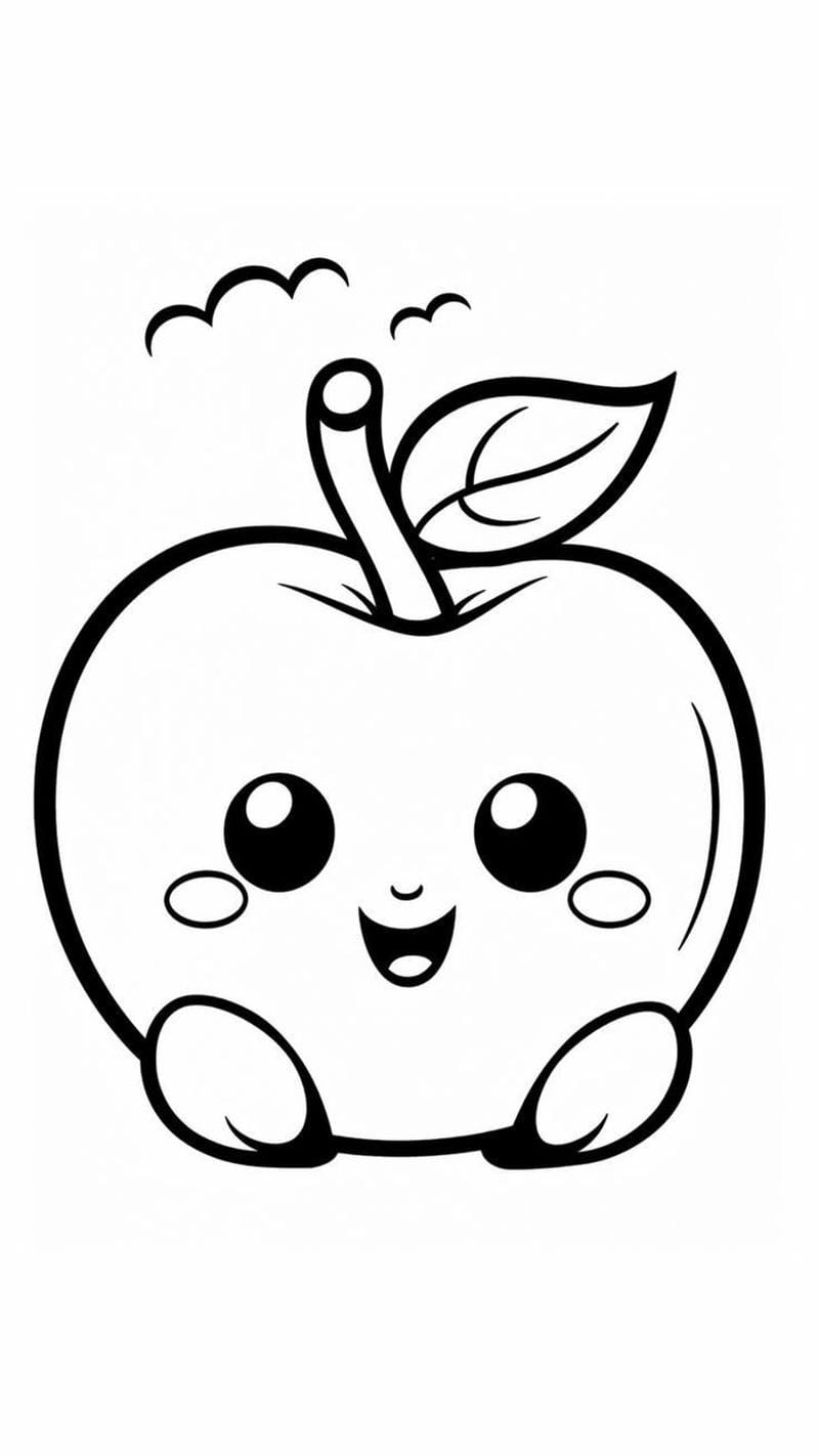 100+ Tranh tô màu quả táo cho bé, kích thích trí tưởng tượng phong phú