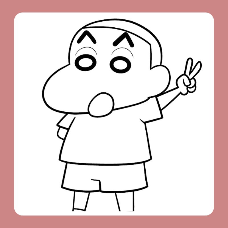 100+ Tranh tô màu Shin cậu bé bút chì sinh động, giúp bé phát triển trí tưởng tượng