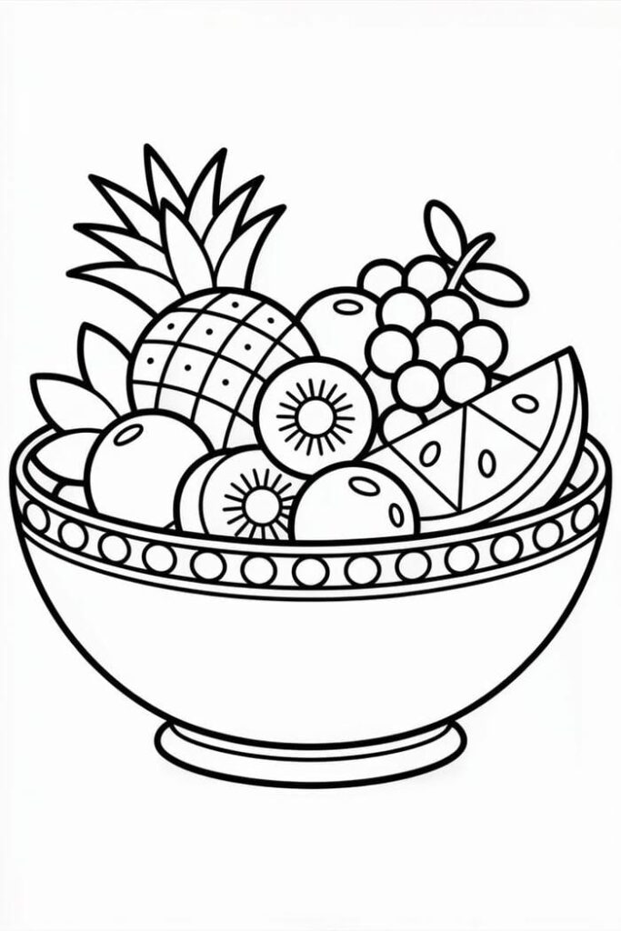 100+ Tranh tô màu các loại rau củ đơn giản, đường nét to rõ cho bé tập tô