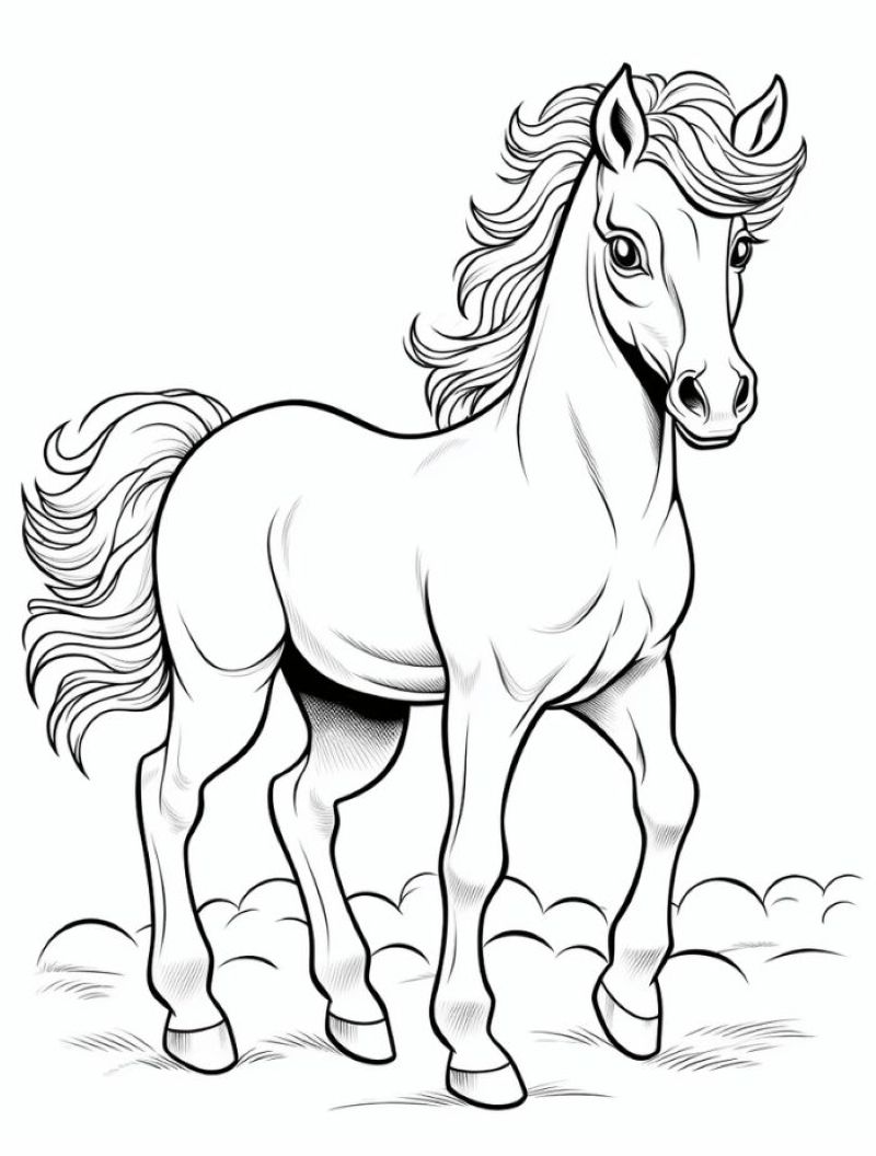 tranh-to-mau-con-ngua-trang (7)