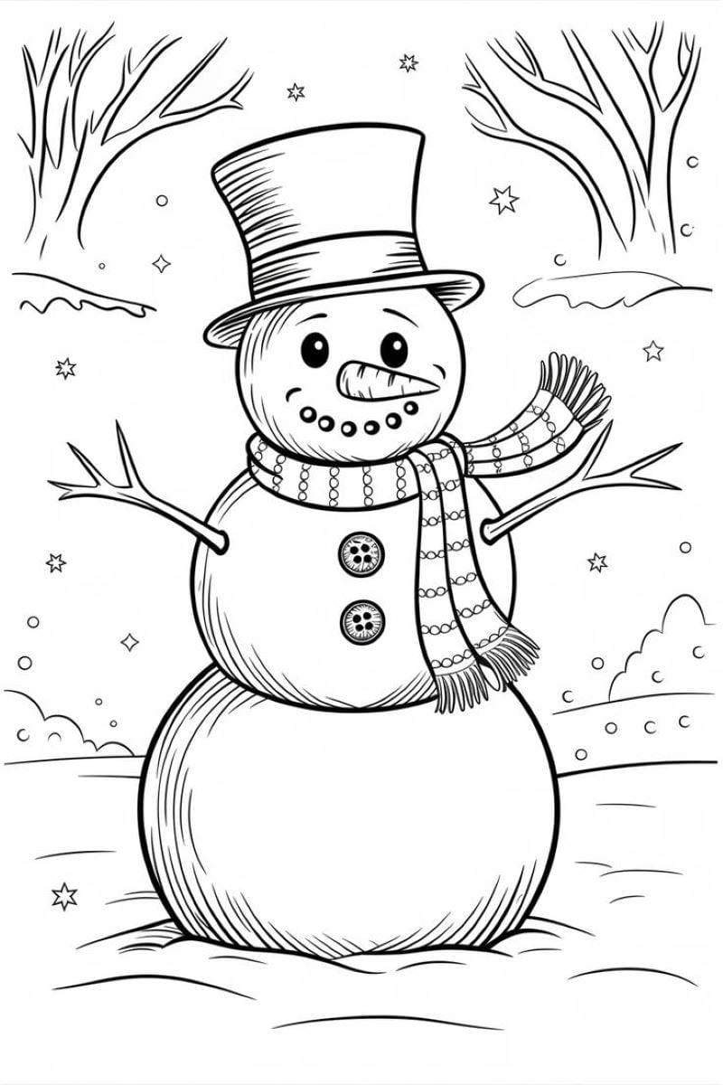 tranh-to-mau-nguoi-tuyet-cute (9)