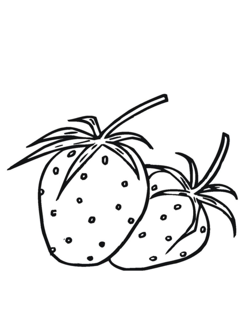 100+ Tranh tô màu quả dâu tây siêu dễ thương cho bé thỏa sức sáng tạo