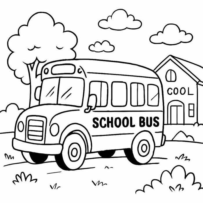 100+ Tranh tô màu xe buýt trường học đẹp nhất cho bé thỏa sức sáng tạo mỗi ngày