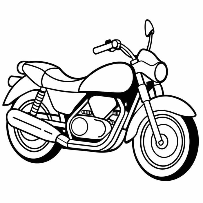 100+ Tranh tô màu xe mô tô đa dạng mẫu mã, cho bé vẽ thỏa thích