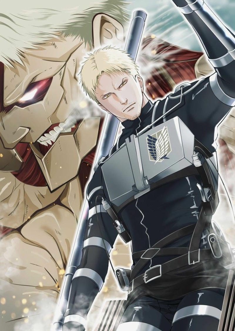 99+ Ảnh Reiner Braun biến thân Titan Thiết Giáp: Sức mạnh hủy diệt tường thành